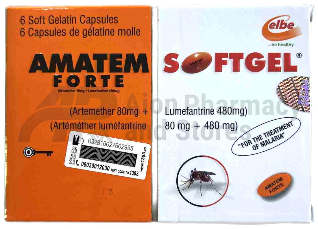 Amatem Forte Sofgel 80 480 By 6 Tablets