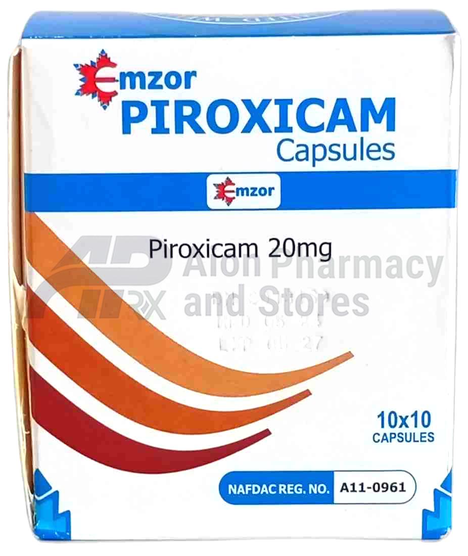 Emzor Piroxicam Caps 20Mg X 10