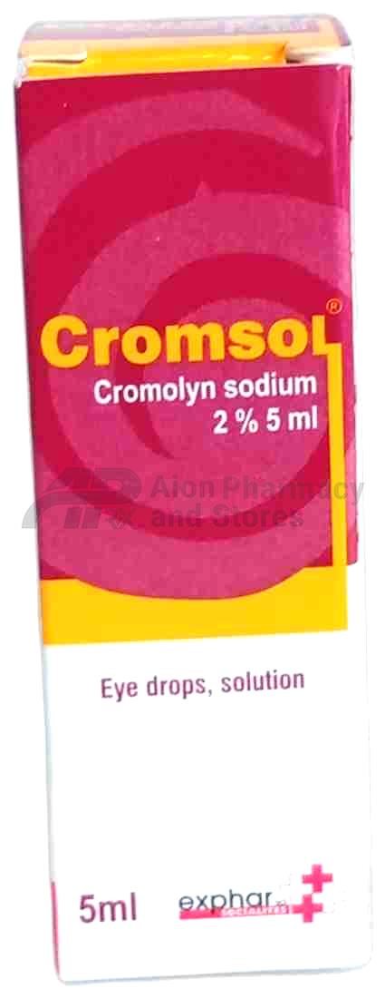 Exphar Cromsol Cromolyn Sodium 2 Percent 5Ml Eye Drop
