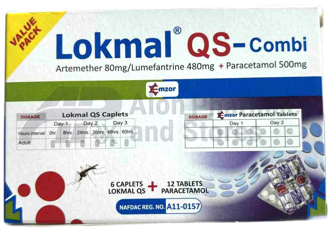 Lokmal Qs Combi 80 And 480 Plus Paracetamol 500