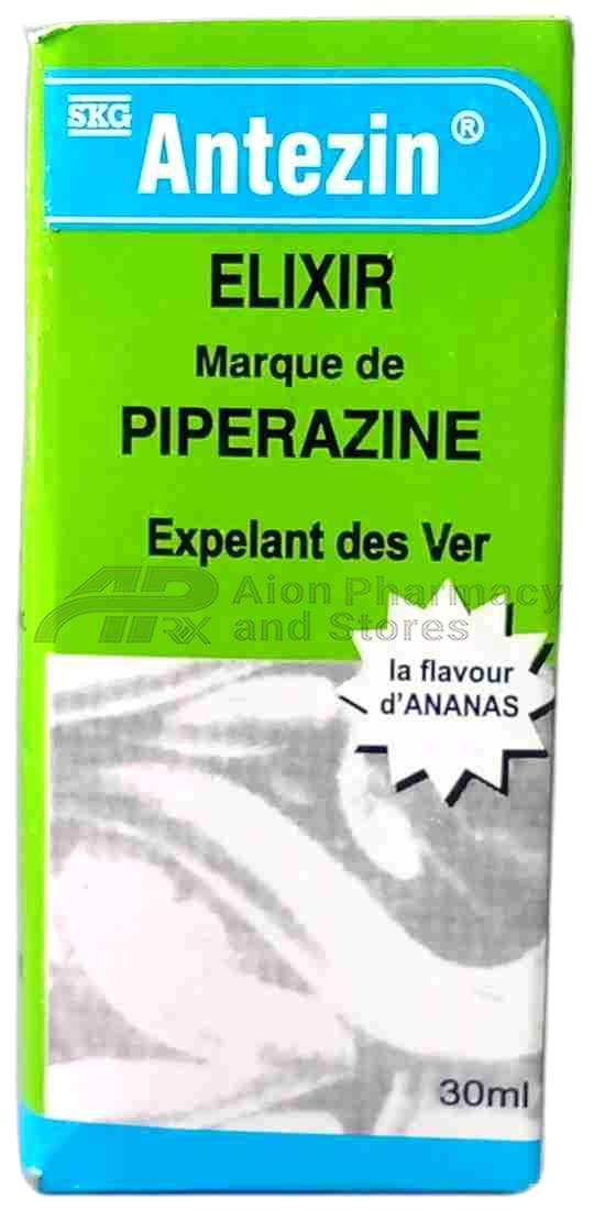 Skg Antezin Elixir Piperazine 30Ml